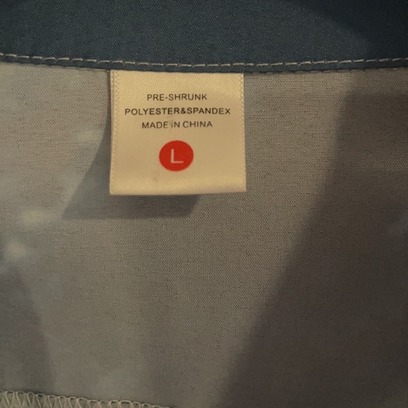 Men’s Hawaiian button down collared shirt size large sunset motif - Picture 2 of 10